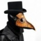 HIBIRETRO Steampunk Plague Doctor Bird Beak Mask, Medieval Bubonic Plague DR Halloween Costume Masquerade Masks