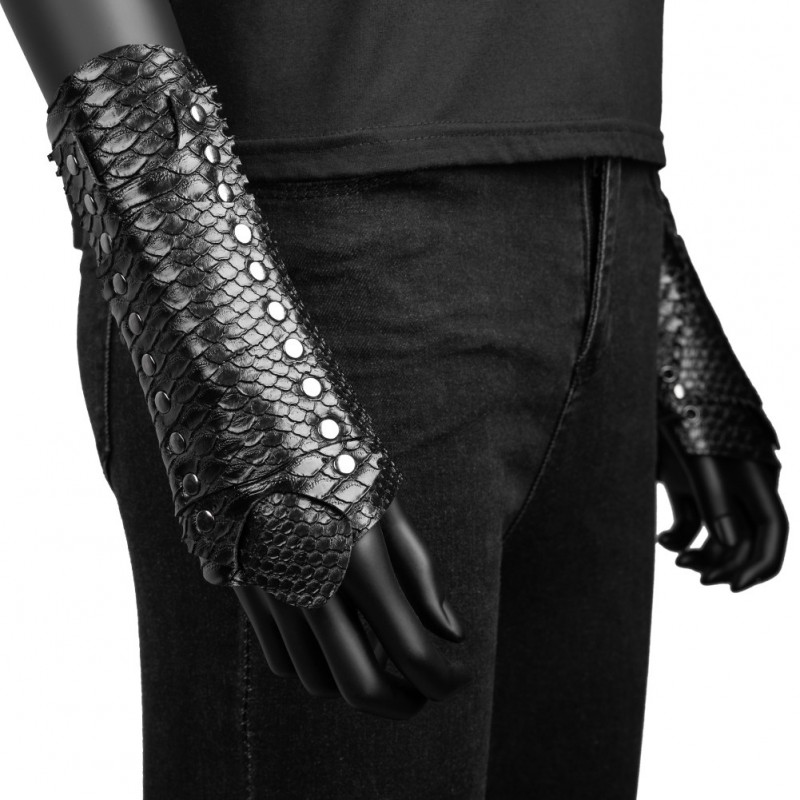 Details about   Cross Strings Black Leather Bracer Arm Armor Cuff Gothic Punk Cosplay Wristband 