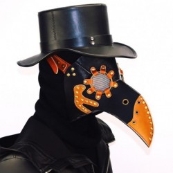 HIBIRETRO Steampunk Gothic Retro Plague Beak Doctor Bird Mask Halloween Christmas Costume Props (Style12)